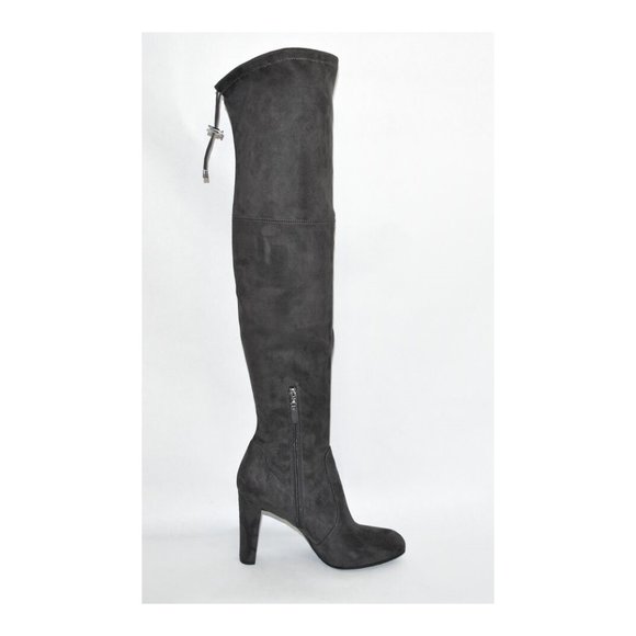 Sam Edelman 'kent' Sz 10 Over-the-Knee Dark Gray Suede Boots OTK T3 - Picture 3 of 7